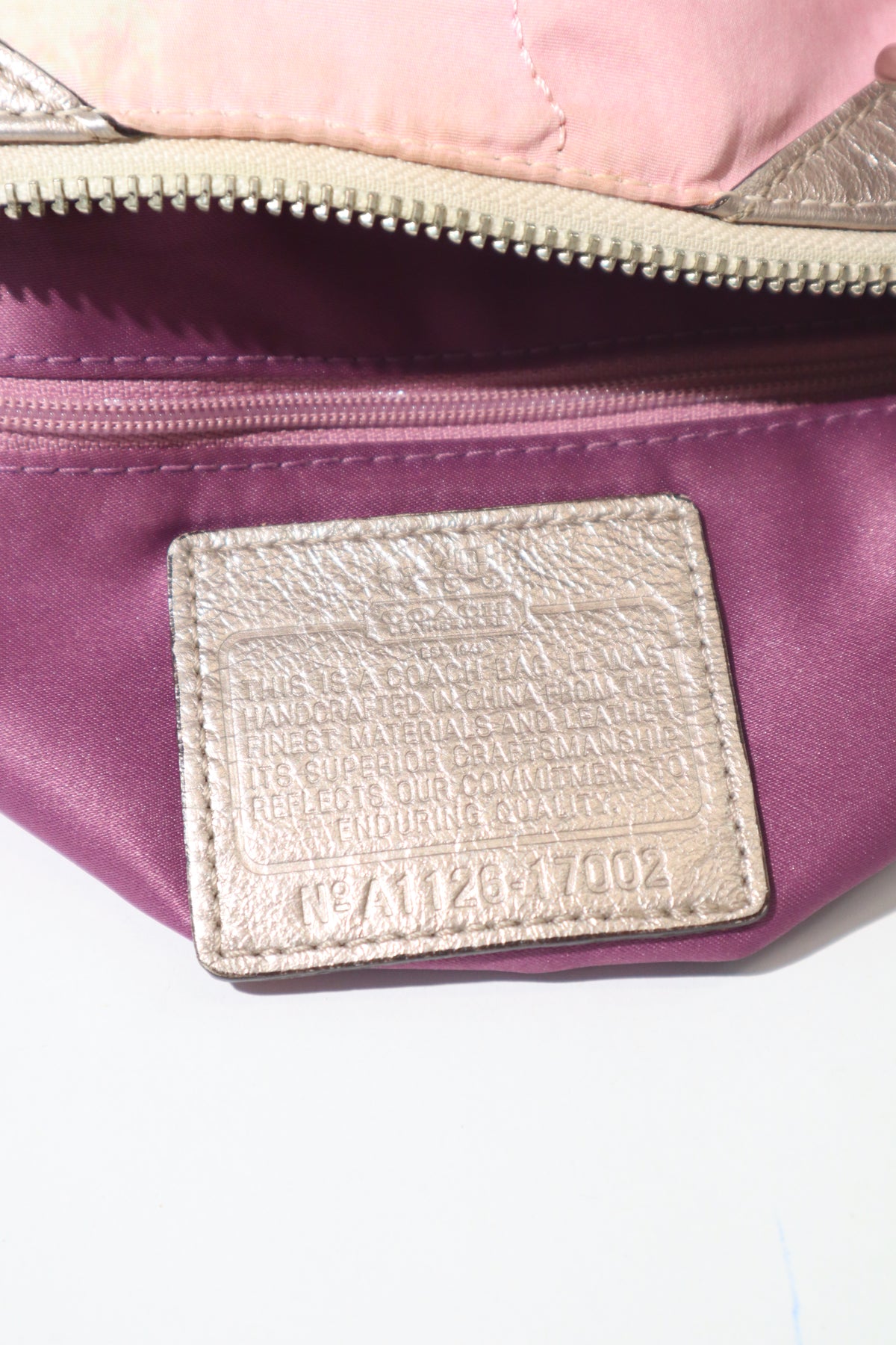 Coach Madeline Mini Tote in Braun mit goldfarbenem Drehverschluss – F12463