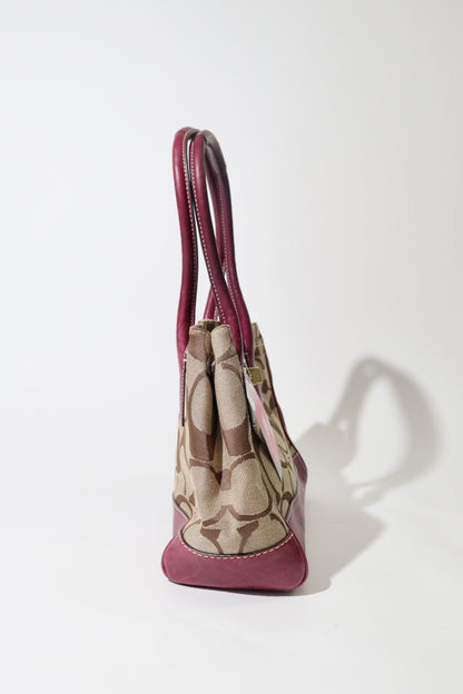 Coach Madeline Mini Tote in Purple with Gold-tone Turn-lock - 12463