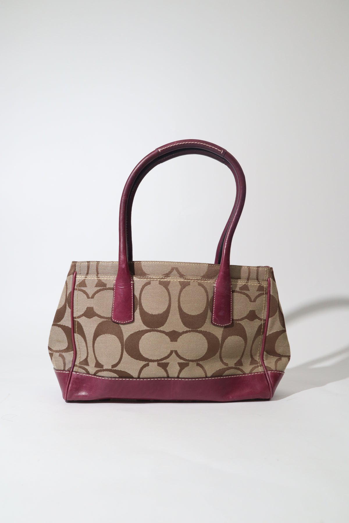 Coach Madeline Mini Tote in Purple with Gold-tone Turn-lock - 12463