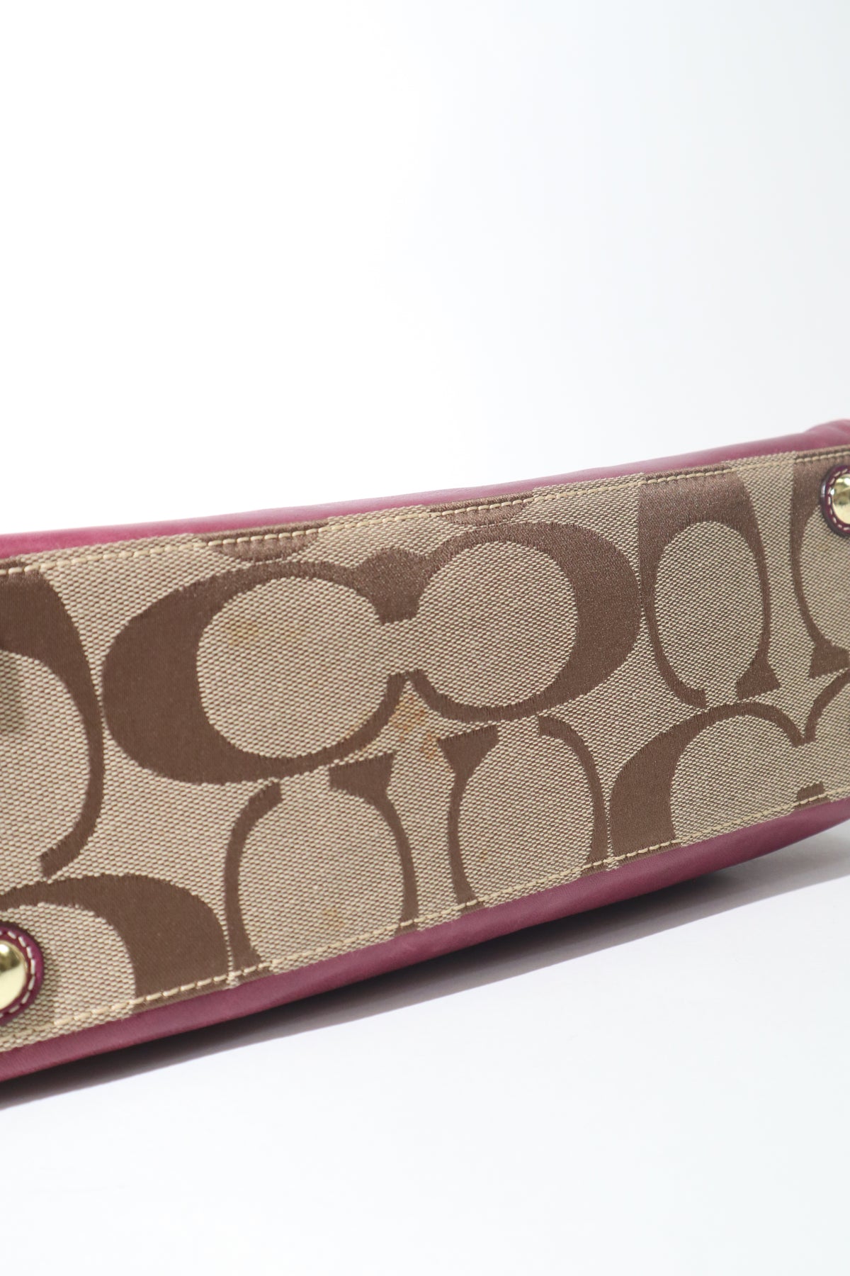 Coach Madeline Mini Tote in Purple with Gold-tone Turn-lock - 12463