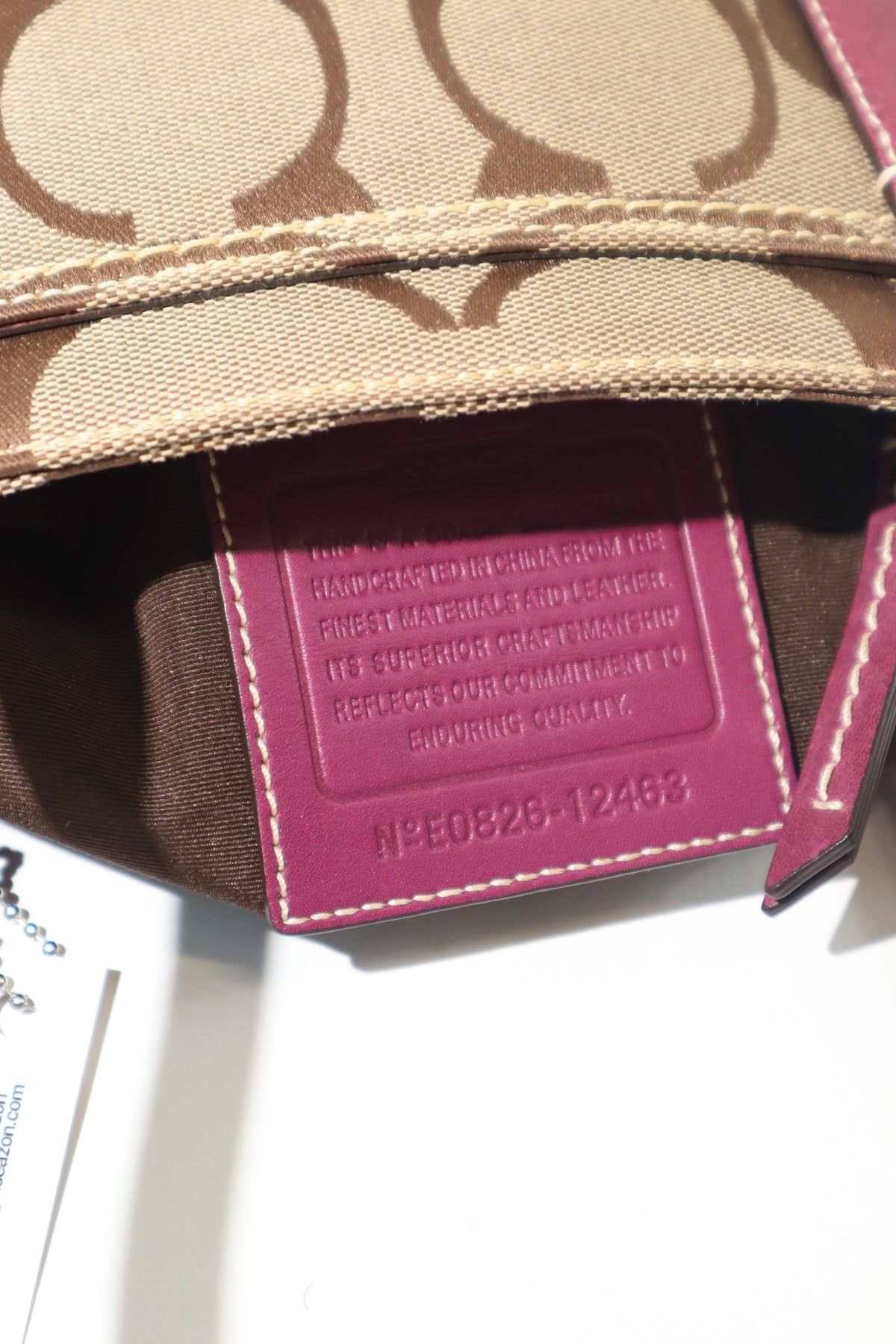 Coach Madeline Mini Tote in Purple with Gold-tone Turn-lock - 12463