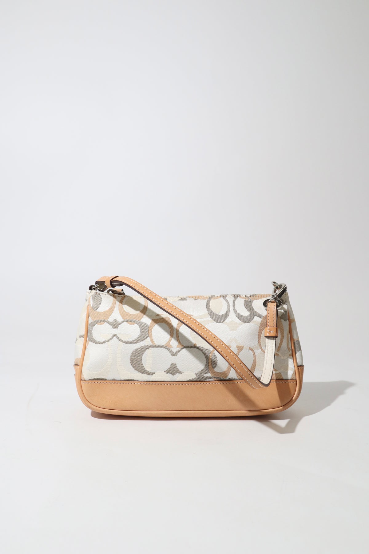 Coach Vintage 2003 Optic Y2K Mini Pouch in White/Green (Rare Find)