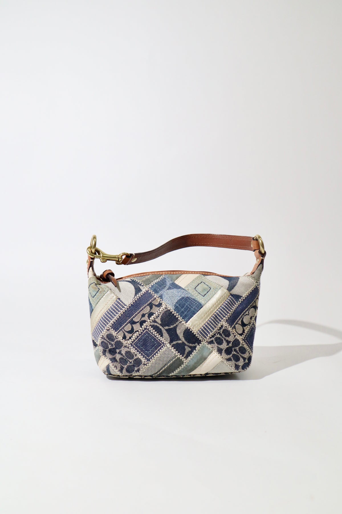 Vintage Coach 41461 Denim Patchwork Pouch Shoulder Bag – Rare Find