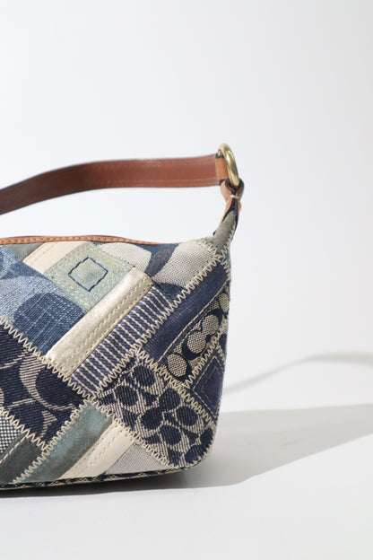 Vintage Coach 41461 Denim Patchwork Pouch Shoulder Bag – Rare Find