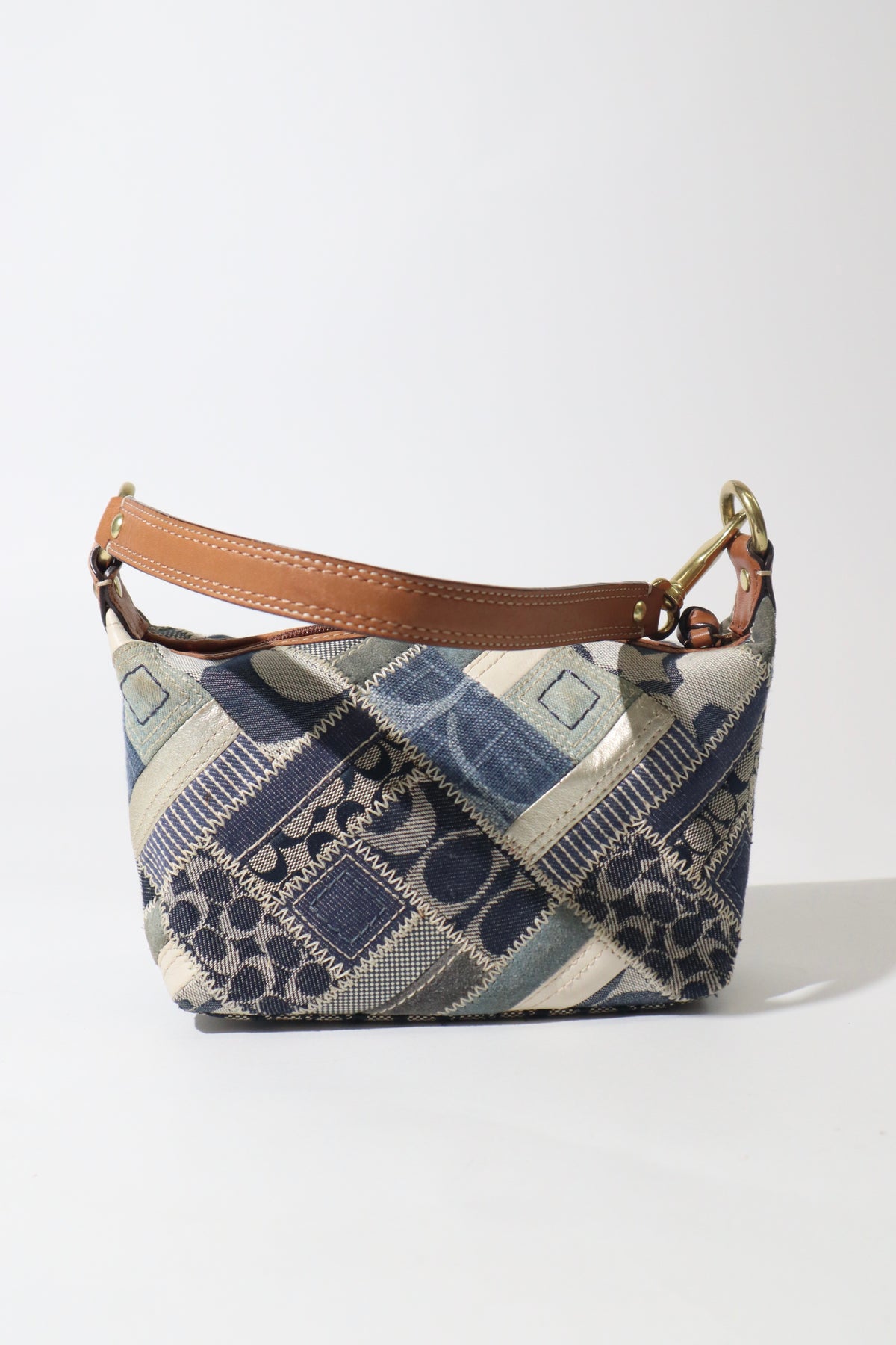 Vintage Coach 41461 Denim Patchwork Pouch Shoulder Bag – Rare Find