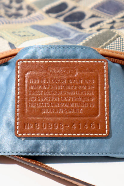 Vintage Coach 41461 Denim Patchwork Pouch Shoulder Bag – Rare Find