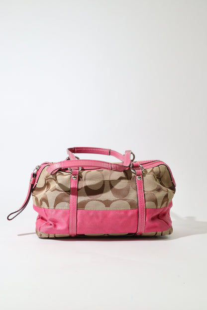 Vintage Coach F13551 Boston Shoulder Bag – Pink