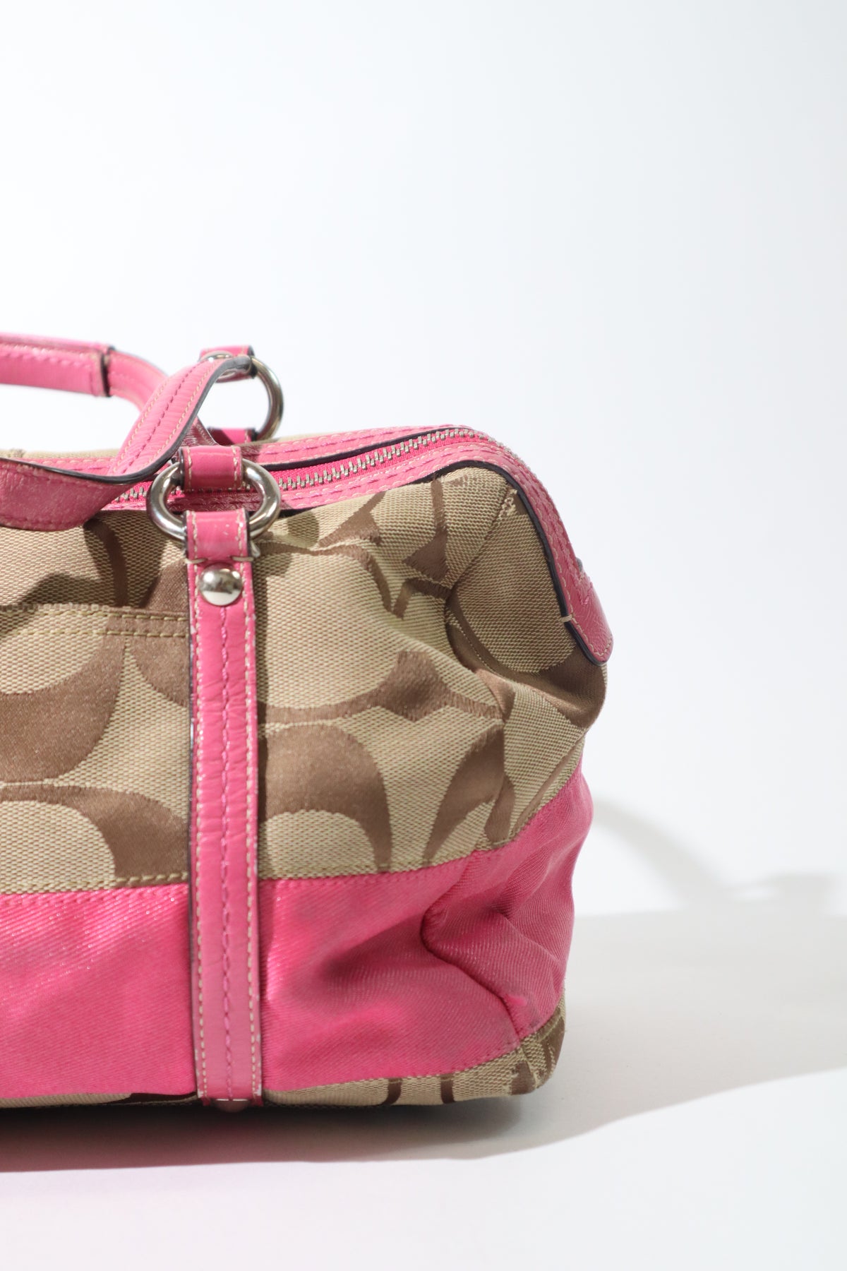 Vintage Coach F13551 Boston Shoulder Bag – Pink