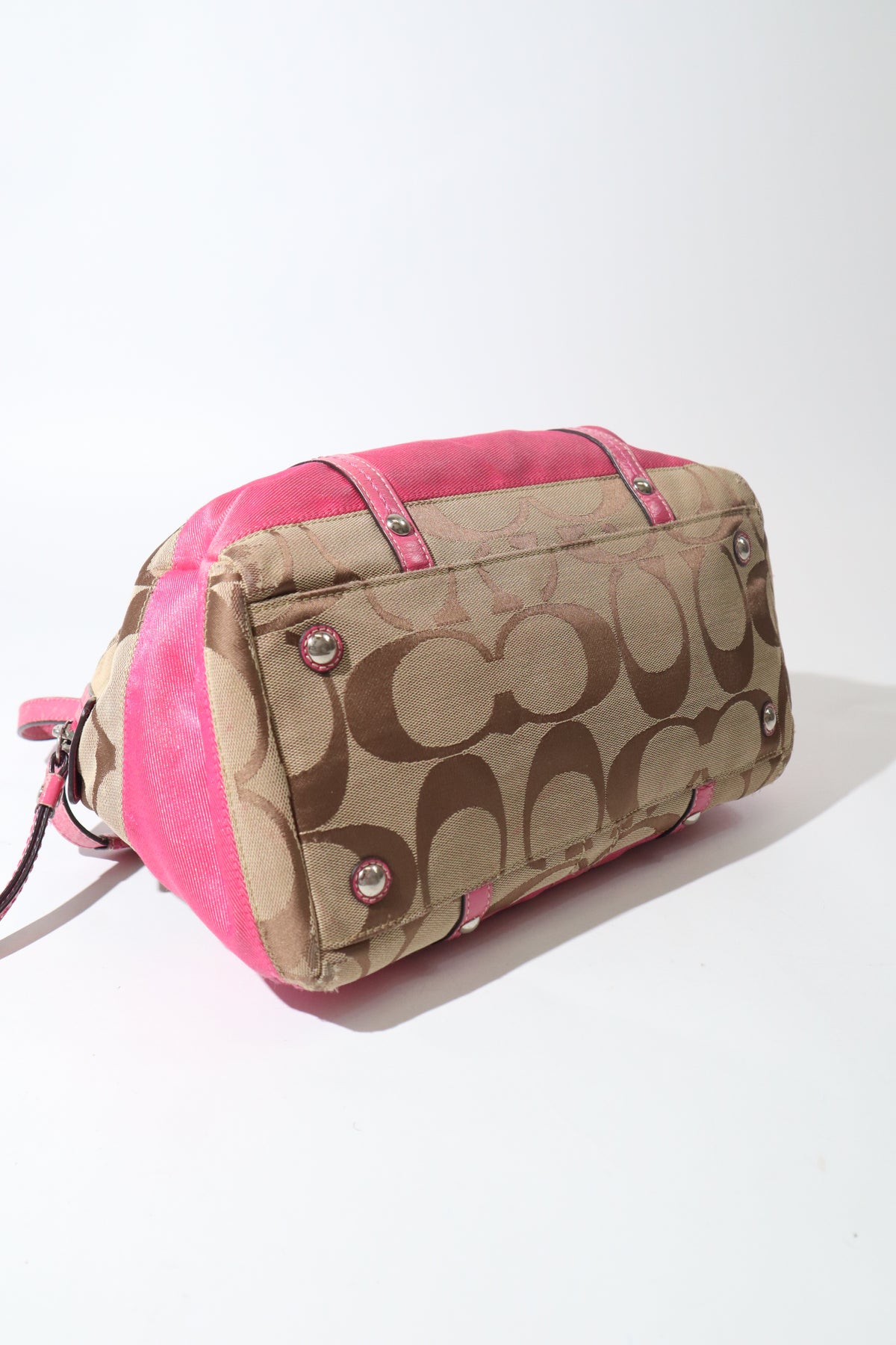 Vintage Coach F13551 Boston Shoulder Bag – Pink
