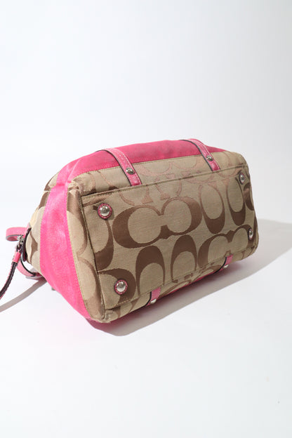 Vintage Coach F13551 Boston Shoulder Bag – Pink