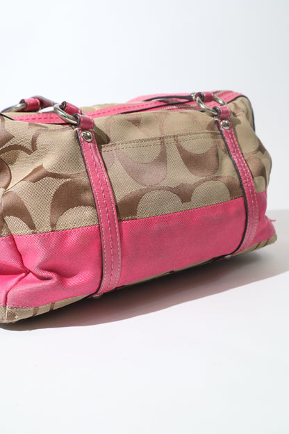 Vintage Coach F13551 Boston Shoulder Bag – Pink