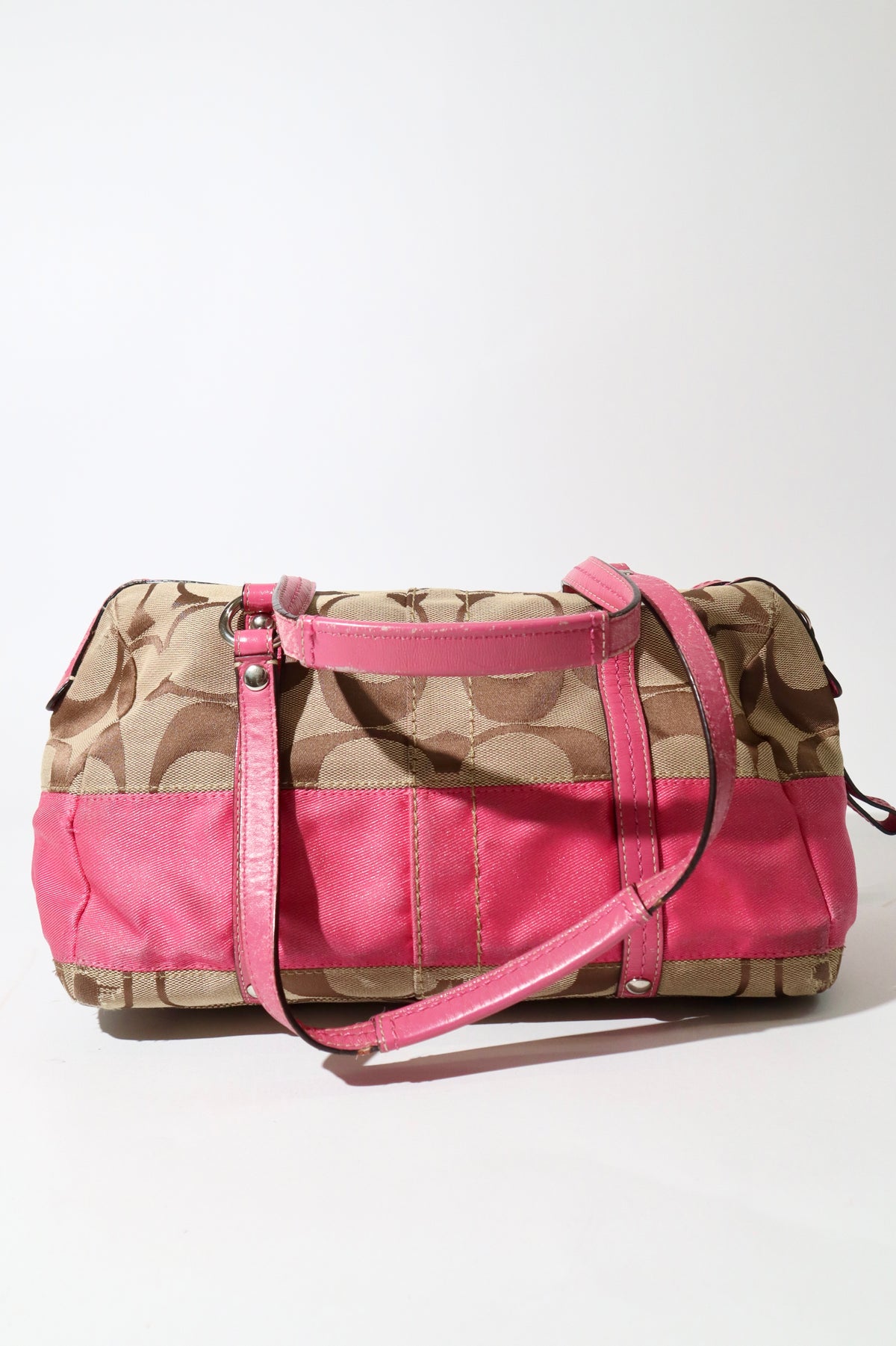 Vintage Coach F13551 Boston Shoulder Bag – Pink