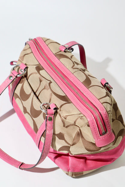 Vintage Coach F13551 Boston Shoulder Bag – Pink