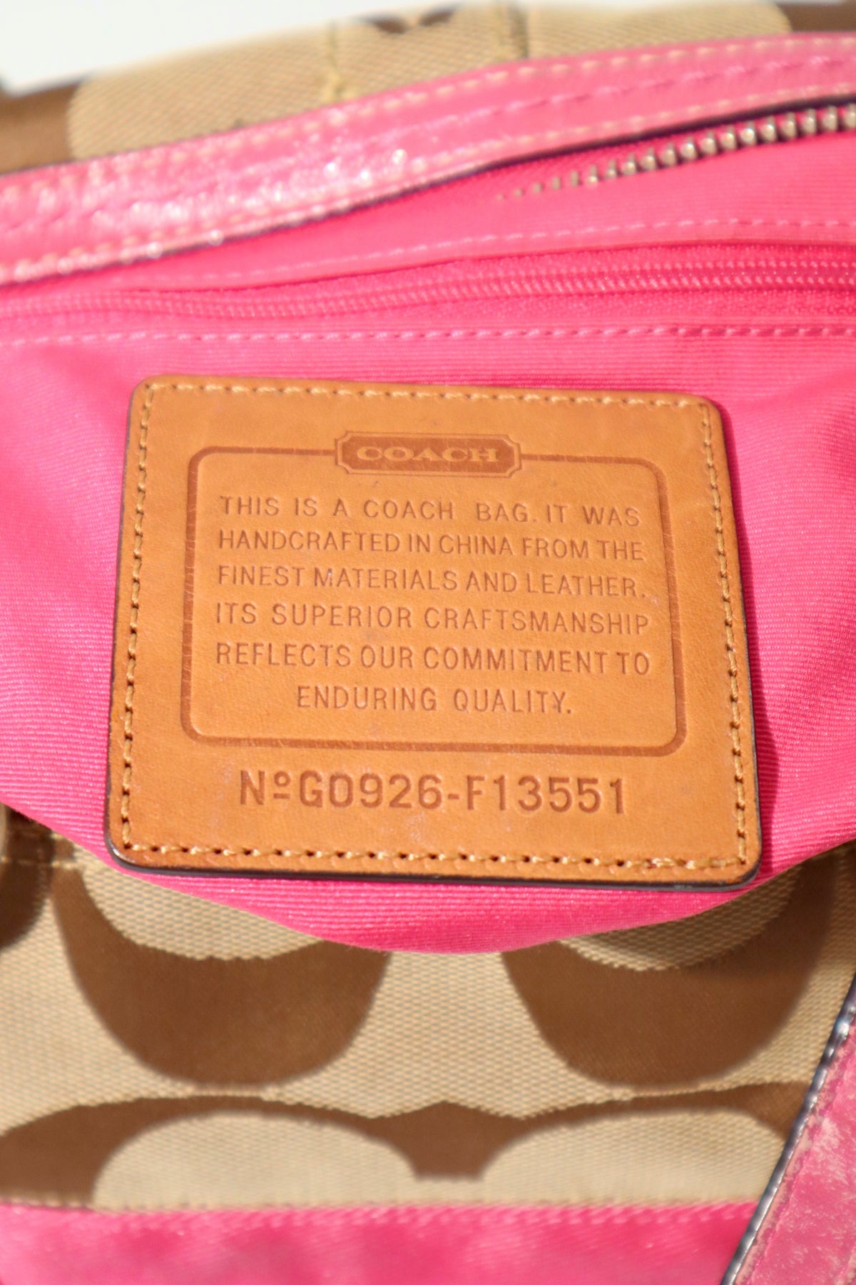 Vintage Coach F13551 Boston Shoulder Bag – Pink