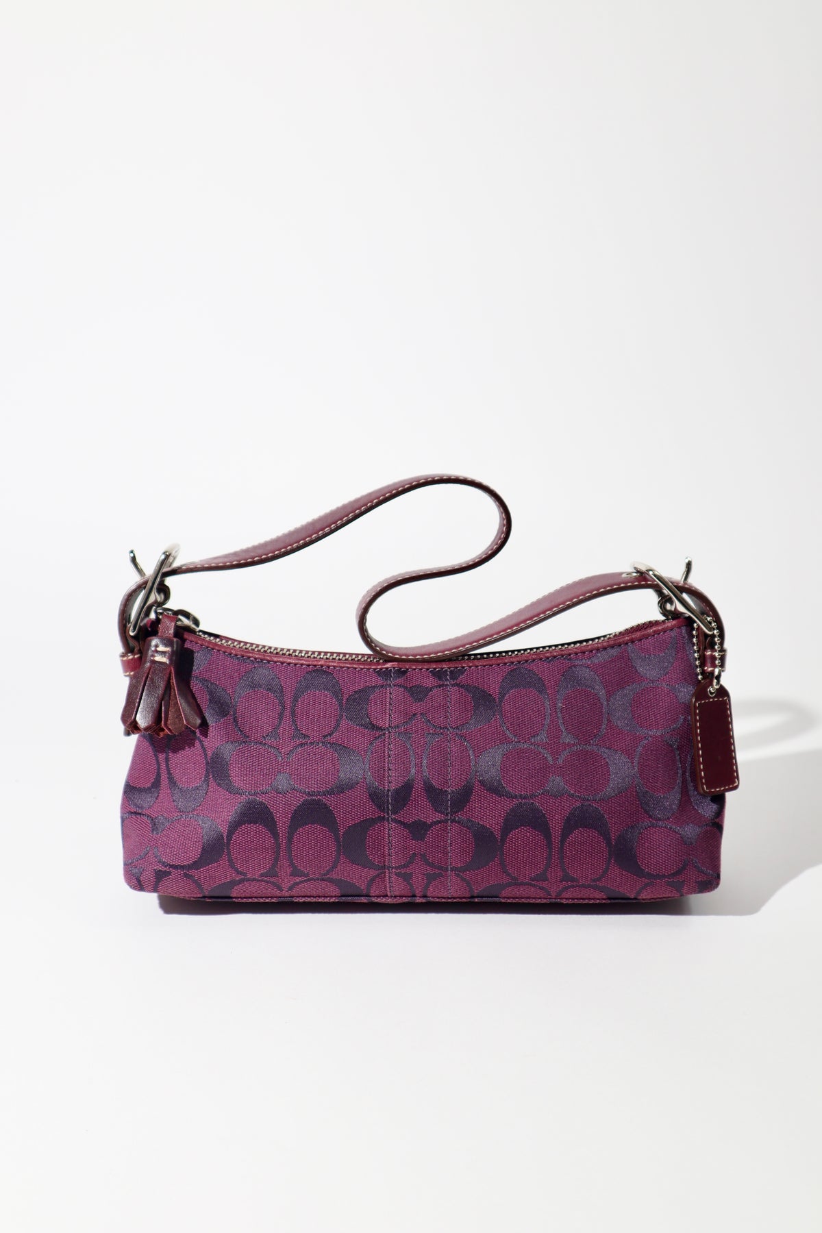 Coach Vintage Baguette Shoulder Bag in Purple