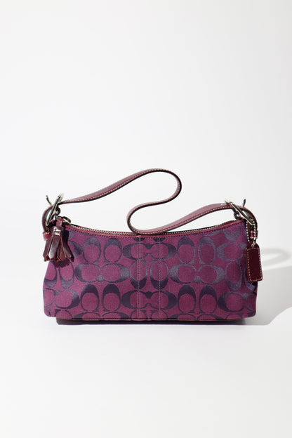 Coach Vintage Baguette Shoulder Bag in Purple