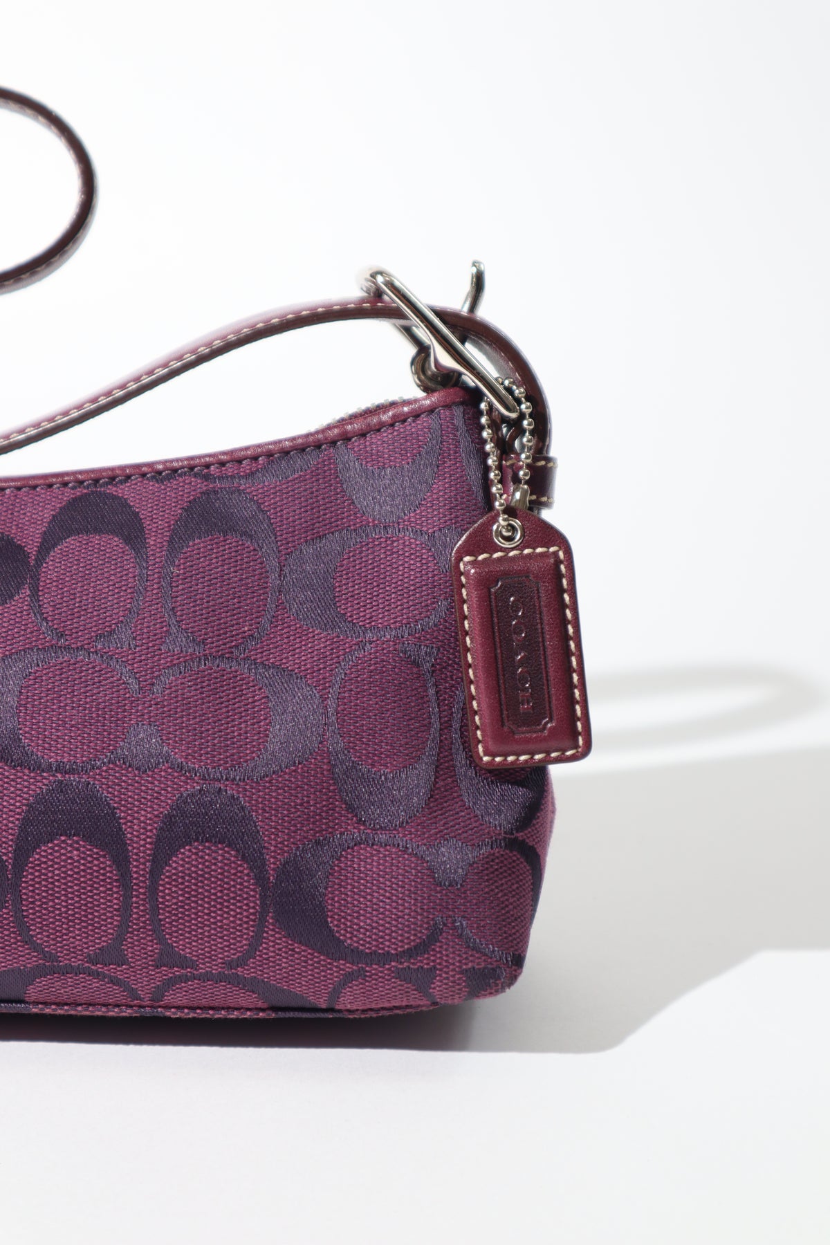 Coach Vintage Baguette Shoulder Bag in Purple