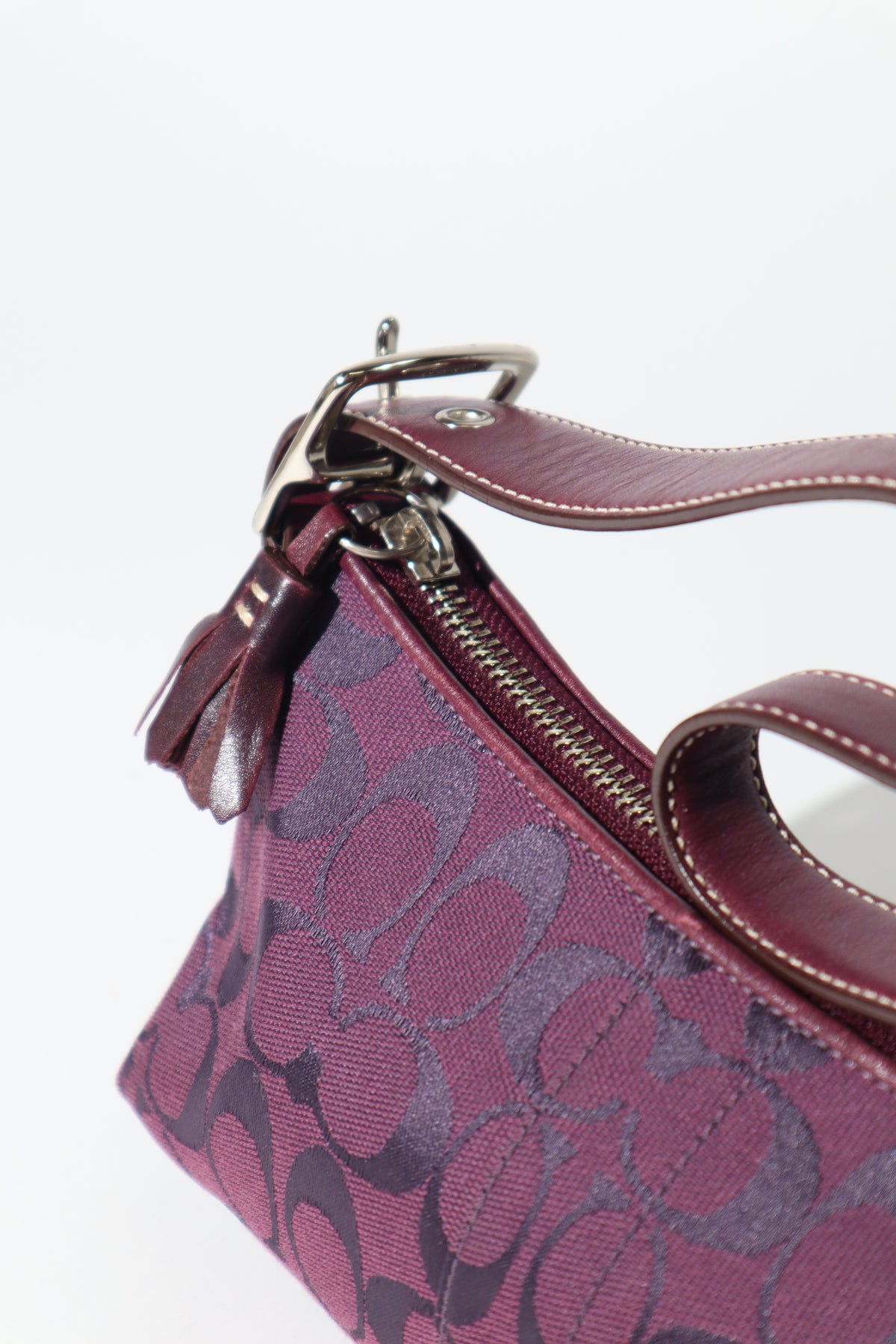 Coach Vintage Baguette Shoulder Bag in Purple