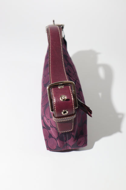 Coach Vintage Baguette Shoulder Bag in Purple