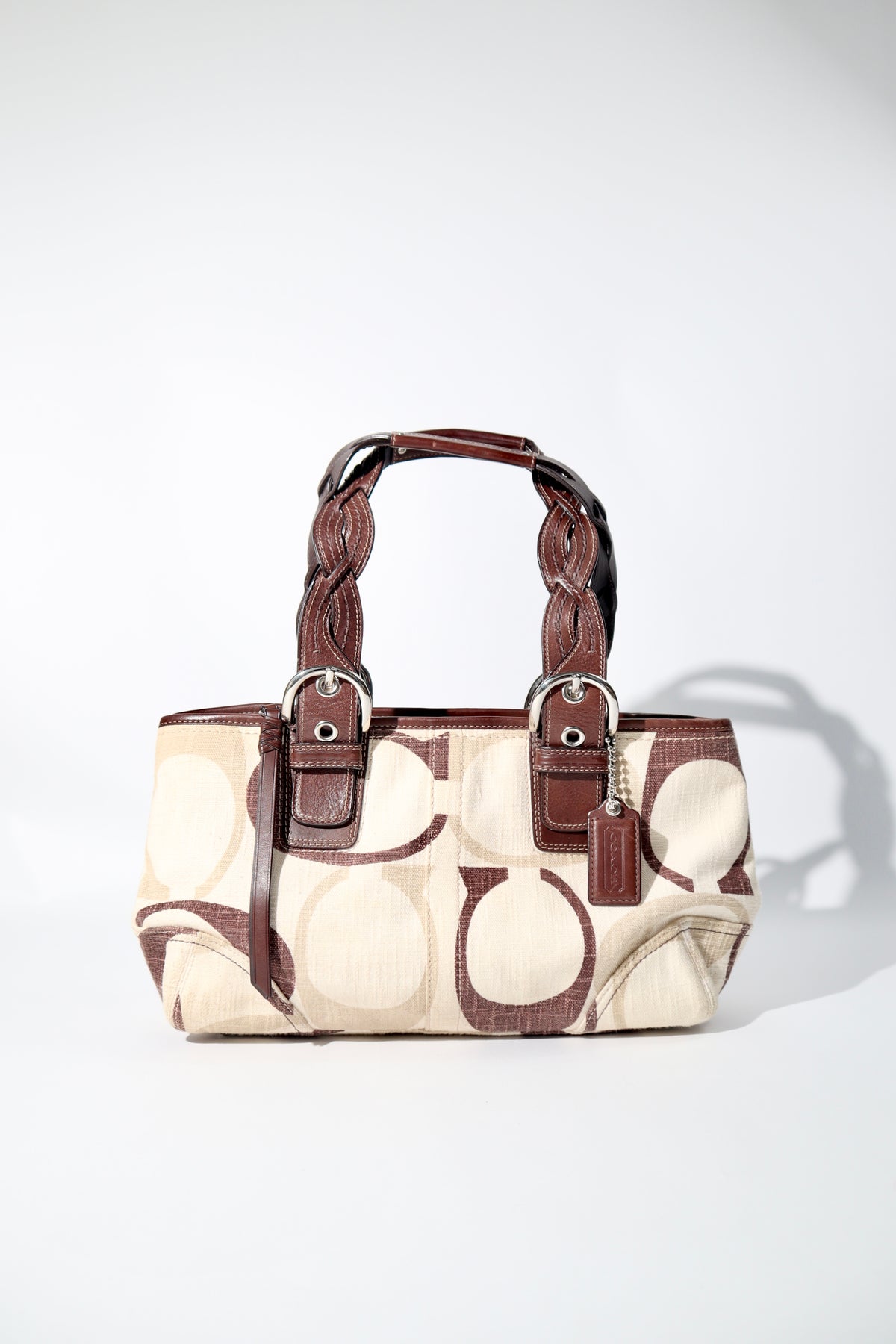 Coach Soho Brown Optic Monogram Shoulder Bag, style 12195