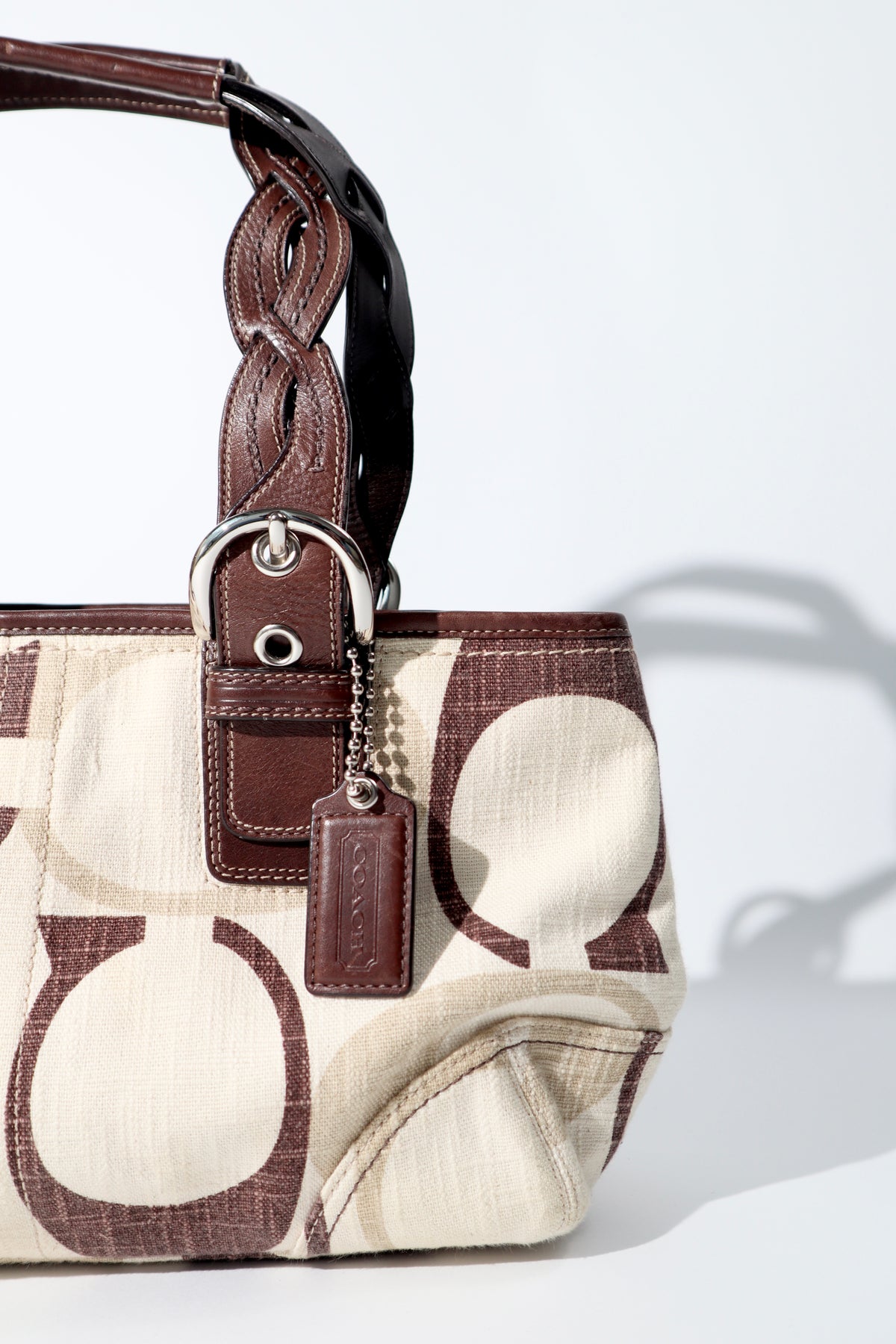 Coach Soho Brown Optic Monogram Shoulder Bag, style 12195