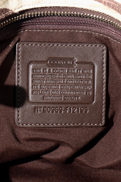 Coach Soho Brown Optic Monogram Shoulder Bag, style 12195