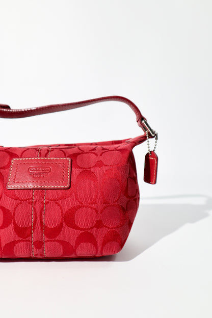 Coach Mini Flower Pochette in Rot - 41103