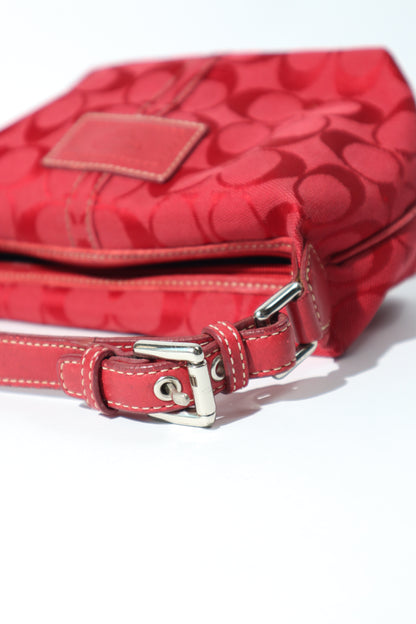 Coach Mini Flower Pochette in Rot - 41103