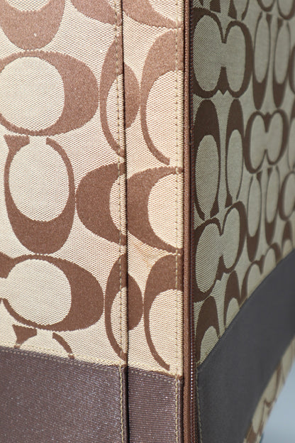 Coach Signature Canvas Rolling Carry-On Suitcase, model F77020