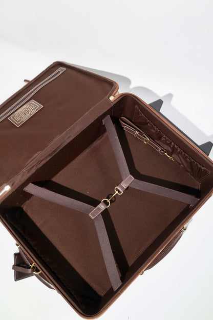 Coach Signature Canvas Rolling Carry-On Suitcase, model F77020