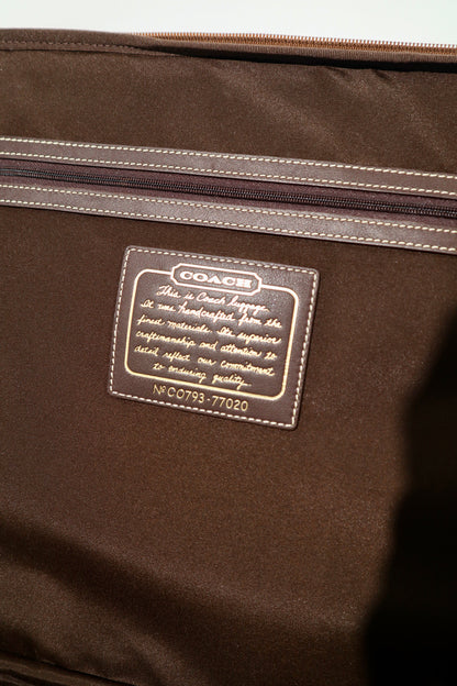 Coach Signature Canvas Rolling Carry-On Suitcase, model F77020