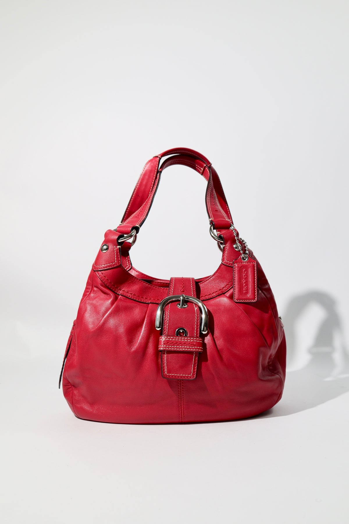 Coach Soho Lynn Pleated Leather Hobo Shoulder Bag, style F15527