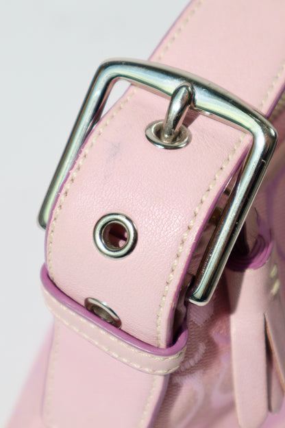 Coach Baby Pink Demi Baguette Shoulder Bag, Style 6371 (Rare Find)