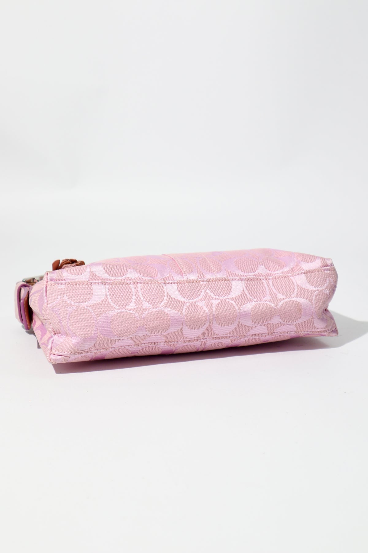 Coach Baby Pink Demi Baguette Shoulder Bag, Style 6371 (Rare Find)