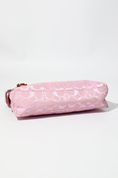 Coach Baby Pink Demi Baguette Shoulder Bag, Style 6371 (Rare Find)