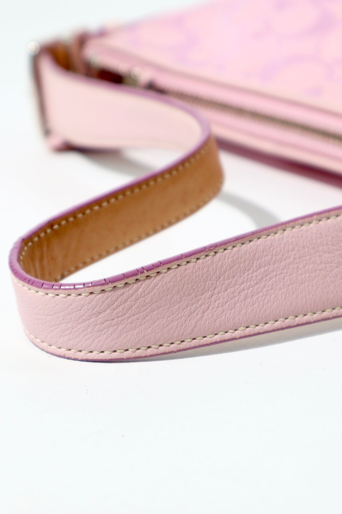 Coach Baby Pink Demi Baguette Shoulder Bag, Style 6371 (Rare Find)