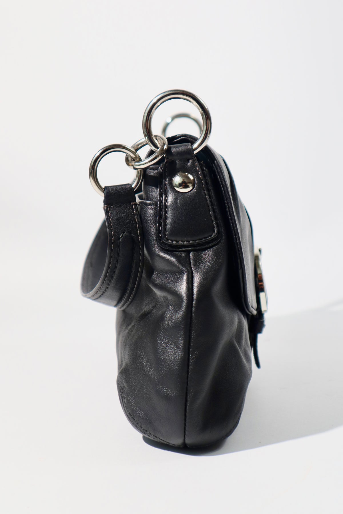 Coach Soho Black Leather Shoulder Bag, style F17217