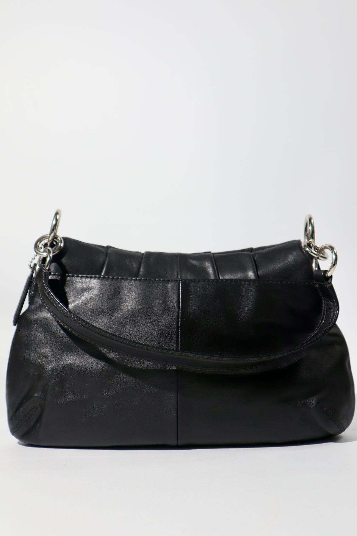 Coach Soho Black Leather Shoulder Bag, style F17217