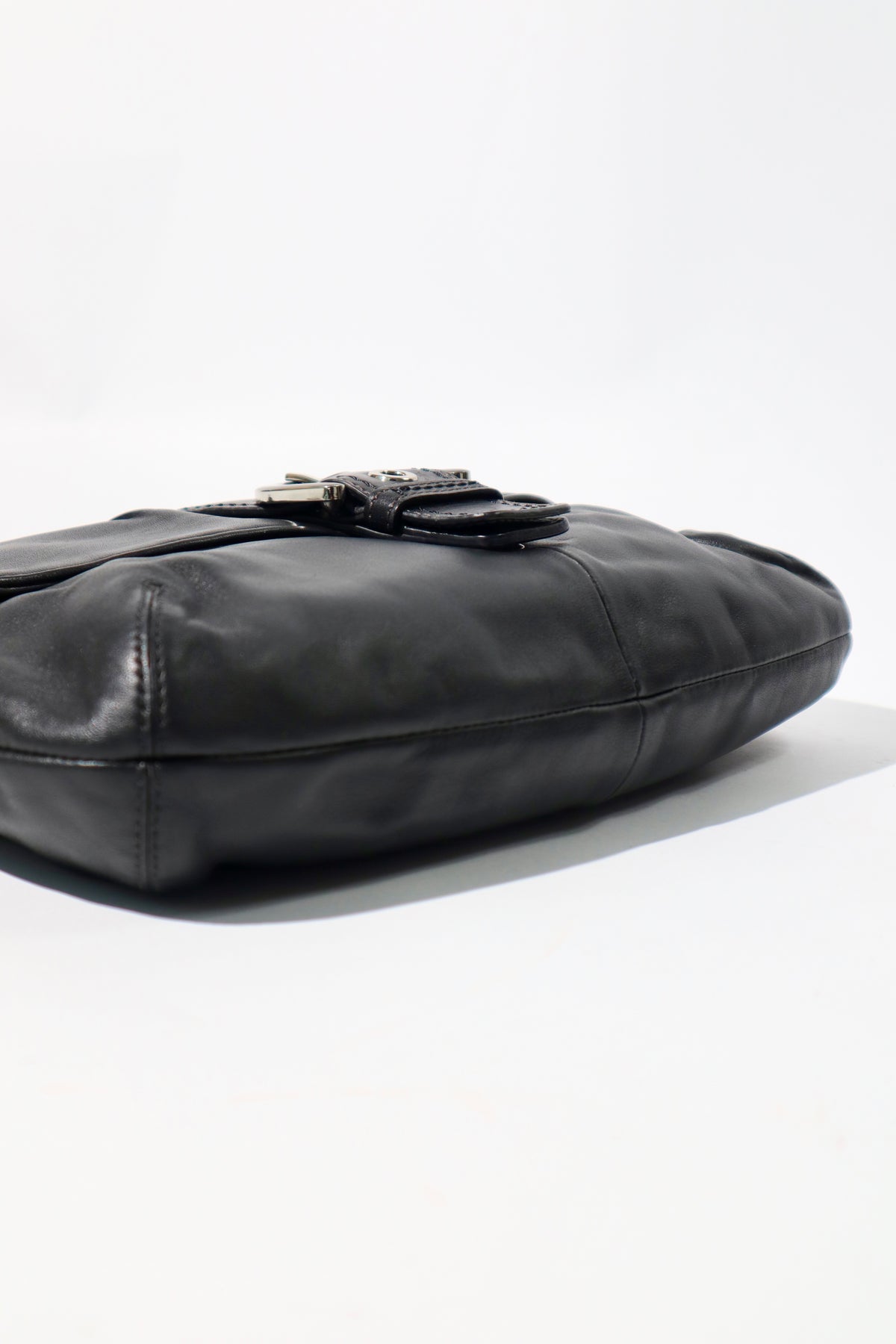 Coach Soho Black Leather Shoulder Bag, style F17217