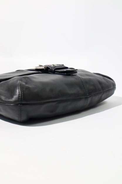 Coach Soho Black Leather Shoulder Bag, style F17217