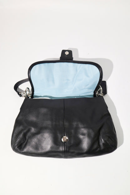 Coach Soho Black Leather Shoulder Bag, style F17217