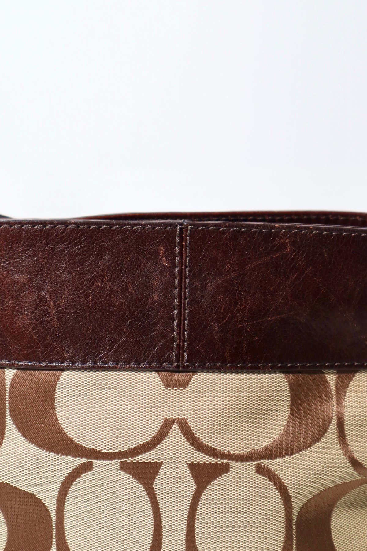 Vintage Coach Zoe Signature Canvas Tote Bag in Brown