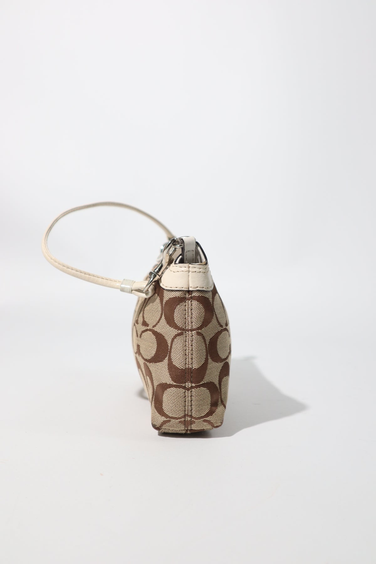 Coach Signature Jacquard Turnlock Mini Accessory Pouch