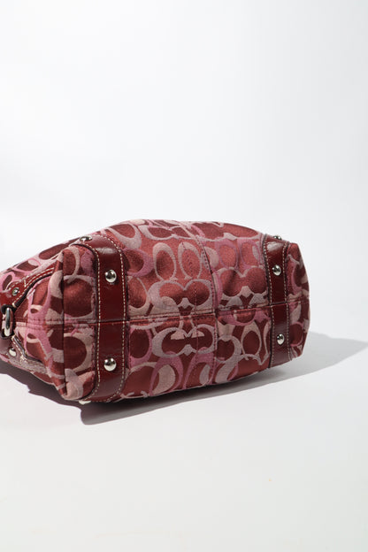 Coach Carly Optic Signature Hobo Bag, style F13980