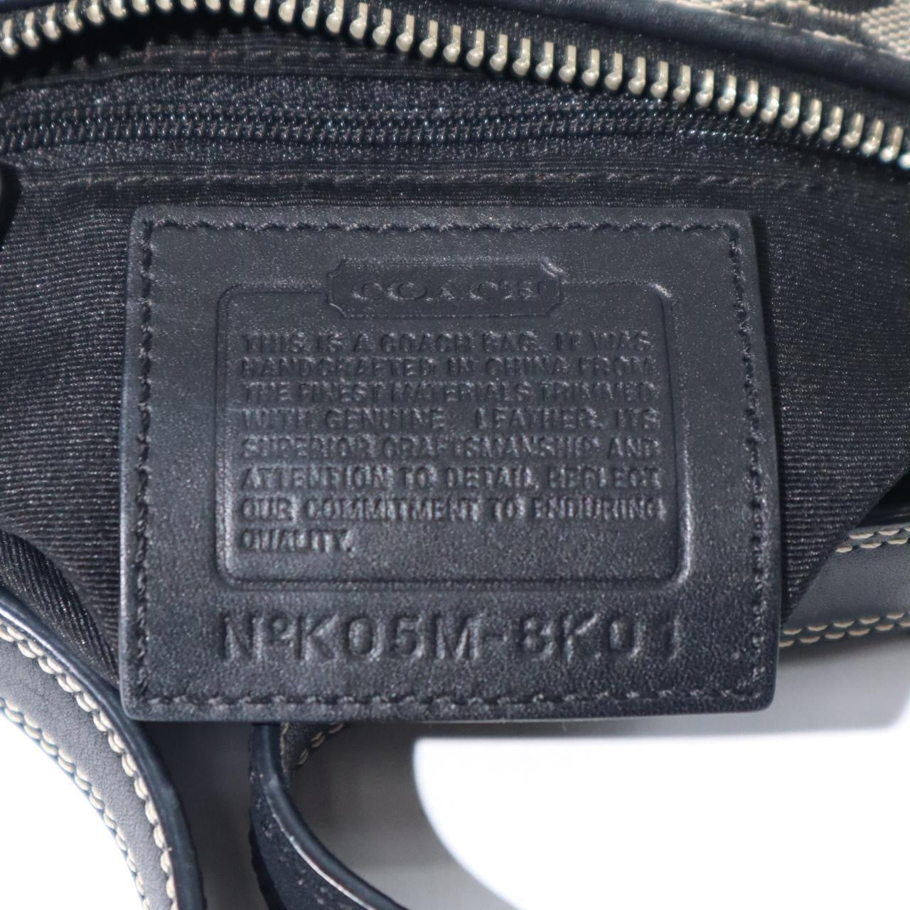 Coach Vintage 2004 Baguette Shoulder Bag in Black & Grey (8K01)