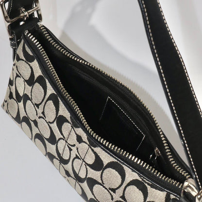 Coach Vintage 2004 Baguette Shoulder Bag in Black & Grey (8K01)