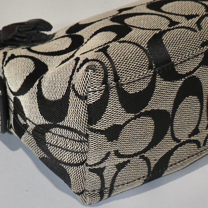 Coach Vintage 2004 Baguette Shoulder Bag in Black & Grey (8K01)