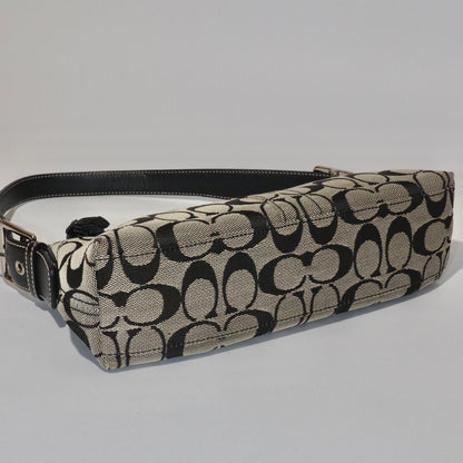 Coach Vintage 2004 Baguette Shoulder Bag in Black & Grey (8K01)
