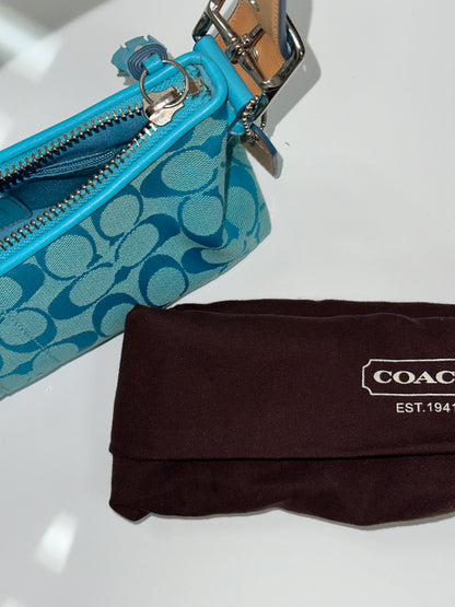 Coach Vintage Baguette / Demi Shoulder Bag in Blue (RESERVED)