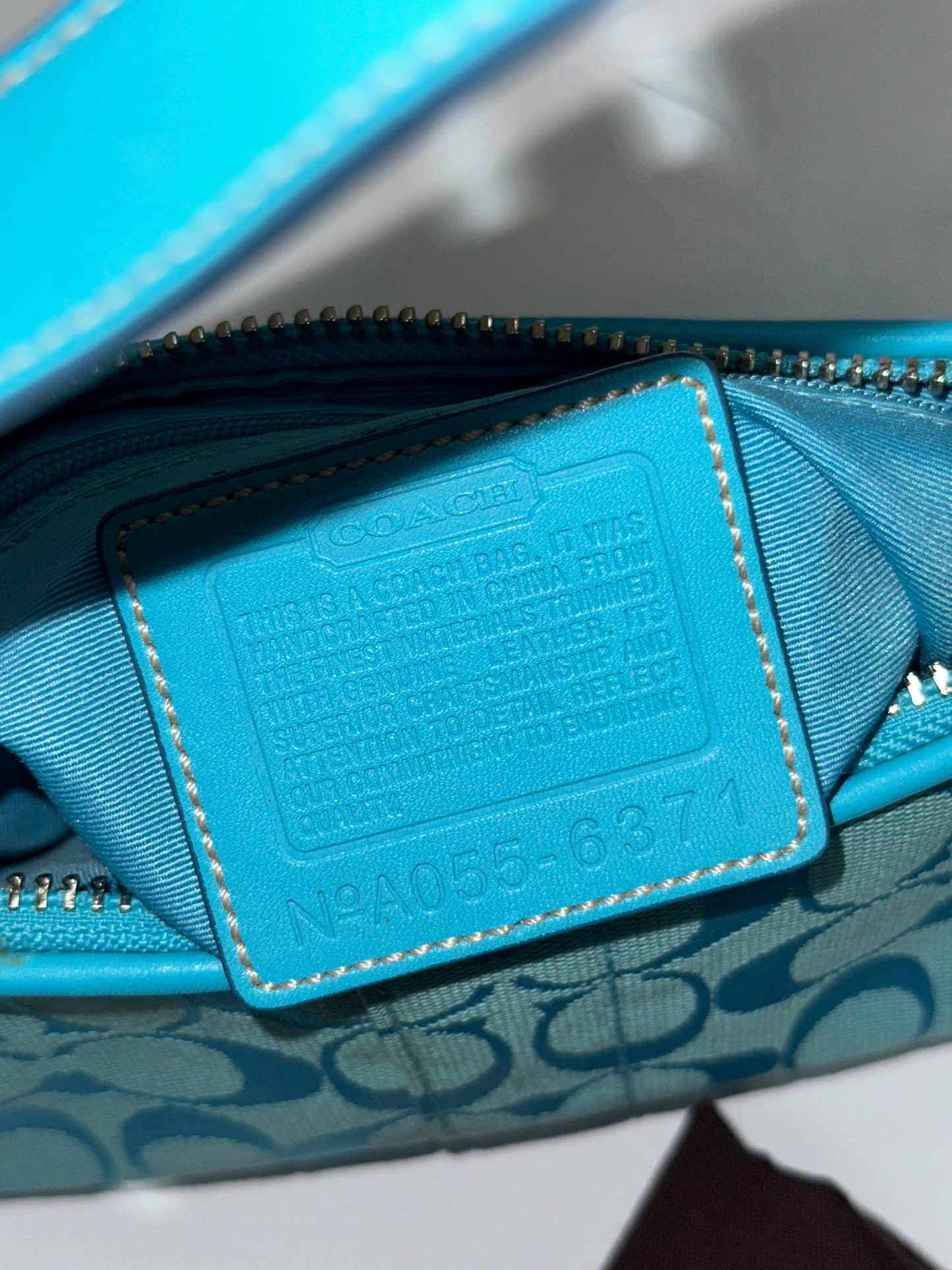 Coach Vintage Baguette / Demi Shoulder Bag in Blue (RESERVED)